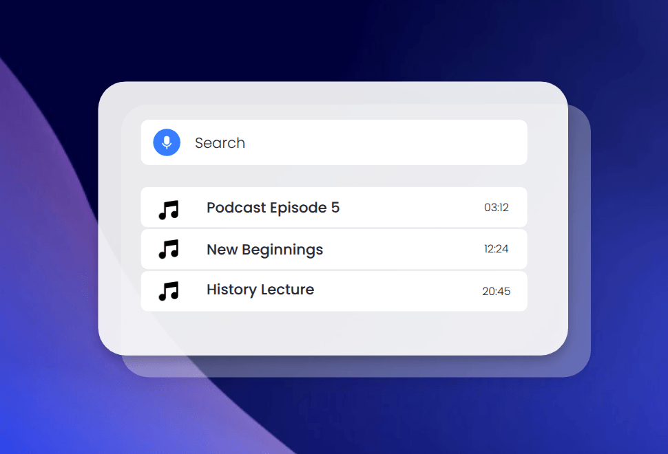 Audio Search Engine