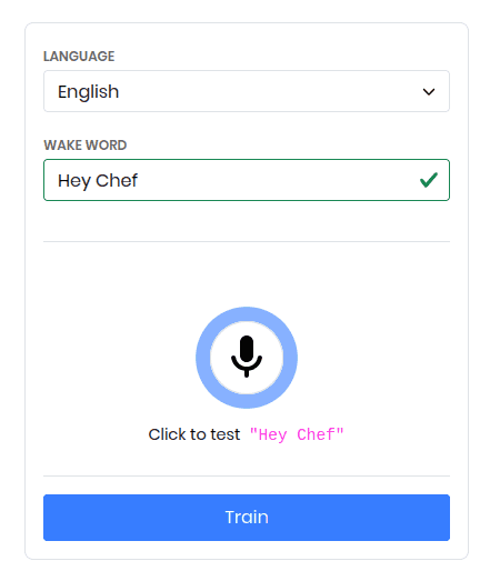 Train Porcupine Wake Word Train Porcupine Wake Word